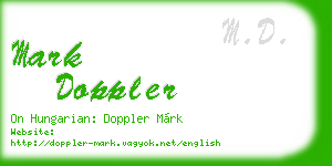 mark doppler business card